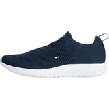 Tommy Hilfiger Erkek CORPORATE KNIT RIB RUNNER Spor Ayakkabı Desert Sky 42
