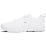 Tommy Hilfiger Erkek CORPORATE KNIT RIB RUNNER Spor Ayakkabı White 44
