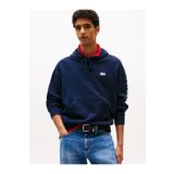 Tommy Hilfiger Erkek Cropped Fit Kapüşonlu Kol Baskılı Sweatshirt - Lacivert