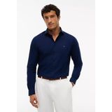 Tommy Hilfiger Erkek Dar Kesim Organik Pamuklu Logo Detaylı Uzun Kollu Lacivert Gömlek MW0MW43122-DCC - 39