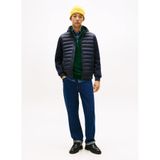 Tommy Hilfiger Erkek Dik Yaka Sweatshirt, Mavi, M Beden