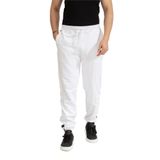 TOMMY HILFIGER Erkek Dokuma Kumaş Jogger Eşofman Altı, Normal Bel, Düz Model, Beyaz, S