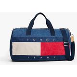 Tommy Hilfiger Erkek El Valizi AM0AM138131AF Tekli Boyutlu Şık ve Fonksiyonel Tasarım - Lacivert - Kırmızı - Beyaz