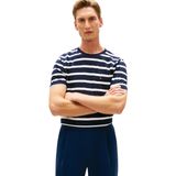 Tommy Hilfiger Erkek ESS Reg Fit Stripe Pocket Tee Mw0mw41378 S/S T-Shirt