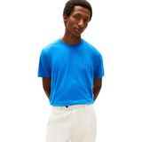 Tommy Hilfiger Erkek ESS Seasonal Reg Fit Solid Tee Mw0mw39995 S/S Tişört, Mavi (Blue Orbit), M