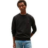 TOMMY HILFIGER Erkek ESSENTIAL FLEECE CREWNECK Sweatshirt Black L