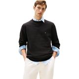 TOMMY HILFIGER Erkek ESSENTIAL FLEECE CREWNECK Sweatshirt Black M