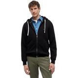 Tommy Hilfiger Erkek Essential Fleece Hooded Reg Zt Mw0mw44931 kapüşonlu kazak, boydan boya fermuarlı (tekli paket), siyah (Black), M