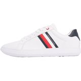 Tommy Hilfiger Erkek ESSENTIAL LEATHER CUPSOLE Spor Ayakkabı White 43