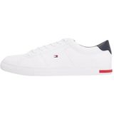 Tommy Hilfiger Erkek ESSENTIAL LEATHER DETAIL VULC Spor Ayakkabı White 42