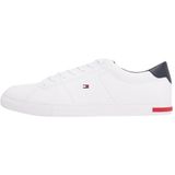 Tommy Hilfiger Erkek ESSENTIAL LEATHER DETAIL VULC Spor Ayakkabı White 43