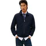 Tommy Hilfiger Erkek Essential Terry Ivy Jacket Mw0mw41767 boydan boya fermuarlı sweatshirt, Mavi (Desert Sky), XXL