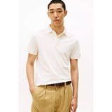 Tommy Hilfiger Erkek Gizli Patlı Polo Yaka T-Shirt - Krem - XL
