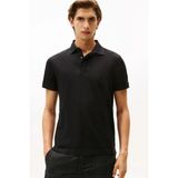 Tommy Hilfiger Erkek Gizli Patlı Regular Fit Polo T-Shirt - Siyah - XL