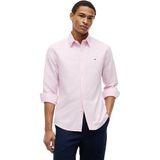 Tommy Hilfiger Erkek Gömlek Oxford Gömlek Uzun Kollu, Pembe (Gül Yaprağı), XXL