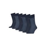 Tommy Hilfiger Erkek Hediye Kutusu Birdeye Klasik Çorap (6'lı Paket), Lacivert, 39-42