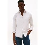 Tommy Hilfiger Erkek Heritage Oxford Çizgili Regular Fit Gömlek - Bej/beyaz - 2XL