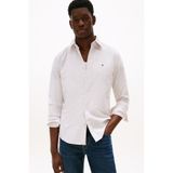 Tommy Hilfiger Erkek Heritage Oxford Çizgili Regular Fit Gömlek - Bej/beyaz