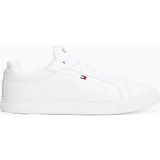 Tommy Hilfiger Erkek Icon Court Lth Flag Ess Ayakkabı FM0FM05317YBS - Beyaz