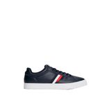 Tommy Hilfiger Erkek Icon Court Stripes Sneaker, Siyah, 43