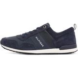 Tommy Hilfiger Erkek ICONIC LEATHER SUEDE MIX RUNNER Spor Ayakkabı MIDNIGHT 40