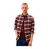 Tommy Hilfiger Erkek Kahverengi L/S Gömlek DM0DM22024, L