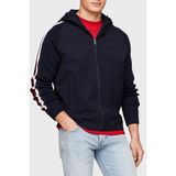 Tommy Hilfiger Erkek Kapüşonlu Fermuar Kapamalı Uzun Kollu Lacivert Sweatshirt MW0MW33544-DW5
