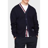 Tommy Hilfiger Erkek Kapüşonlu Fermuar Kapamalı Uzun Kollu Mavi Mont MW0MW33544-DW5 - S