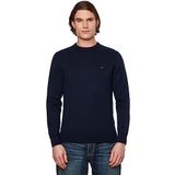 Tommy Hilfiger Erkek Kazağı, Kaşmir Bisiklet Yaka Örgü Kazak, Desert Sky., S