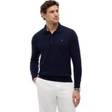 Tommy Hilfiger Erkek kazak Pima Kaşmir polo yaka, Mavi (Desert Sky), M