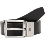 Tommy Hilfiger Erkek Kemer Denton 3,5 cm Ters Çevrilebilir, Mavi (Blue Space Blue) Siyah, 33 EU