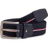 Tommy Hilfiger Erkek Kemer Denton Elastıc Corp 3.5 - 95 cm - Koyu Lacivert