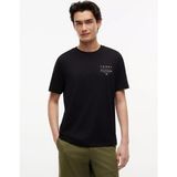 Tommy Hilfiger Erkek Kısa Kol Regular Fit Bisiklet Yaka Pamuklu Kumaş Siyah T-Shirt MW0MW44361-BDS - XL