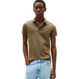 Tommy Hilfiger Erkek Kısa Kollu 1985 Slim Fit Polo Gömlek, Haki (Ordu Yeşili), S