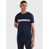 Tommy Hilfiger Erkek Kısa Kollu Yuvarlak Yaka Lacivert T-Shirt Um0Um01915-Dw5