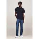 Tommy Hilfiger Erkek Lacivert Logo Kısa Kollu Polo T-Shirt - 2XL