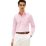 Tommy Hilfiger Erkek L/S tişört, Pembe (Gül Yaprağı), M