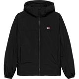 Tommy Hilfiger Erkek Marka Logo İmzalı Gündelik Kullanıma Uygun Full Fermuarlı Siyah Mont DM0DM22065, Siyah, S
