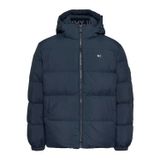 Tommy Hilfiger Erkek Marka Logolu Full Fermuarlı Kapüşonlu Günlük Kullanıma Uygun Lacivert Mont DM0D