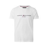 Tommy Hilfiger Erkek Marka Logolu Gündelik Kullanıma Uygun Organik Pamuklu Beyaz T-Shirt MW0MW114651