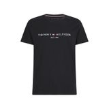 Tommy Hilfiger Erkek Marka Logolu Gündelik Kullanıma Uygun Organik Pamuklu SİYAH T-Shirt MW0MW11465B