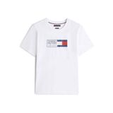 Tommy Hilfiger Erkek Marka Logolu Günlük Kullanıma Uygun Beyaz T-Shirt MW0MW42366 YBR