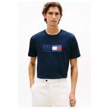 Tommy Hilfiger Erkek Marka Logolu Günlük Kullanıma Uygun Lacivert T-Shirt MW0MW42366 DW5