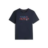 Tommy Hilfiger Erkek Marka Logolu Günlük Kullanıma Uygun Lacivert T-Shirt MW0MW42369 DW5