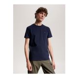 Tommy Hilfiger Erkek Marka Logolu Pamuklu Günlük Kullanım Mavi T-Shirt -DW5 MW0MW33202