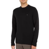 TOMMY HILFIGER Erkek Marka Logolu Pamuklu Günlük Kullanıma Uygun Siyah Kazak MW0MW28046-BDS XXL