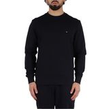 TOMMY HILFIGER Erkek Marka Logolu Pamuklu Lacivert Kazak, Lacivert, S