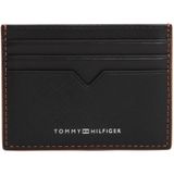 Tommy Hilfiger Erkek Marka Logolu Pürüzsüz Yüzeyli Birden Fazla Kart Yuvalı Siyah Kartlık AM0AM13793