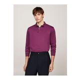 Tommy Hilfiger Erkek Marka Logolu Uzun Kollu Rahat Mor Polo Yaka T-Shirt -VLP MW0MW33172