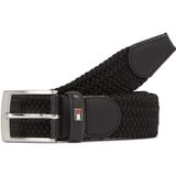 TOMMY HILFIGER Erkek NEW ADAN BELT 3.5CM Kemer Black 80